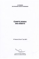 Le Congrès des Pouvoirs Locaux et Régionaux de l'Europe - Compte rendu des débats - 14ème Session (30 mai-1er juin 2007)