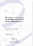 Developing a methodology for drawing up guidelines on best medical practices - Recommendation Rec13 and explanatory memorandum 