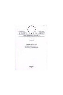Parliamentary Assembly  - Orders of the day - Minutes of proceedings- 2001 Session (First part), January 2001