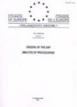 Parliamentary Assembly  - Orders of the day - Minutes of proceedings- 2001 Session (First part), January 2001