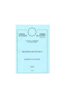 Decisions and reports - European Commission of Human Rights - Summaries and indexes 76-94