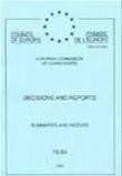 Decisions and reports - European Commission of Human Rights - Summaries and indexes 76-94