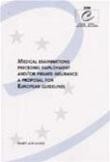 Medical examinations preceding employment and/or private insurance: a proposal for european guidelines