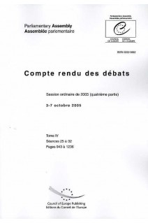 Assemblée parlementaire - Compte rendu des débats - Session ordinaire de 2005 (quatrième partie) 3-7 octobre 2005