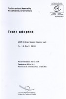 Parliamentary Assembly - Texts adopted - 2008 Ordinary Session (second part) 14-18 April 2008