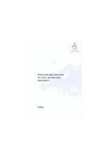 Structure and operation of local and regional democracy in Turkey