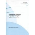 Guidelines for flavouring preparations produced by plant tissue culture