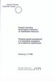 Protocol amending the European Convention on Transfrontier Television, Strasbourg, 1.X.1998 (ETS 171)