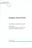 European social Charter - Committee of Independent experts - Sixth report on certain provisions of the Charter which have not been accepted