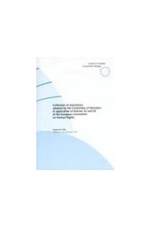 Collection of resolutions adopted by the Committee of Ministers in application of Articles 32 and 54 of the European Convention on Human Rights - Supplement 1996, Volume II: June-September 1996
