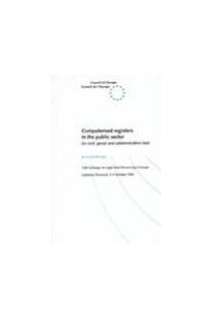 Computerised registers in the public sector (in civil, penal and administrative law) - Proceedings, 12th Colloquy on Legal Date Processing in europe, Ljubljana, 2-4 October 1995
