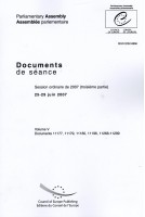 Assemblée Parlementaire - Documents de séance - Session ordinaire de 2007 (troisième partie), 25-29 juin 2007, Volume V