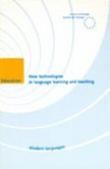 New technologies in language learning and teaching