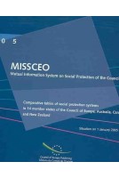 MISSCEO: Comparative tables of social protection systems in 14 member states of the Council of Europe, Australia, Canada and New Zealand