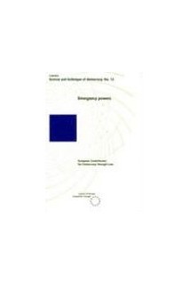 Emergency powers (Science and Technique of Democracy No. 12)