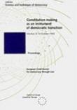Constitution-making as an instrument of democratic transition (Science and Technique of Democracy No. 3)