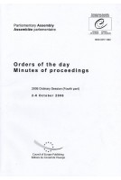 Parliamentary Assembly - Orders of the day / Minutes of proceedings - 2006 Ordinary Session (fourth part) 2-6 October 2006