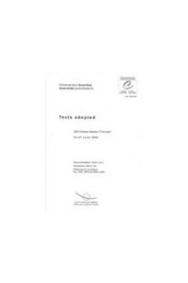Parliamentary Assembly - Texts adopted - 2003 Ordinary Session (Third part) - 23-27 June 2003
