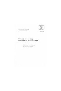 Parliamentary Assembly - Orders of the day / Minutes of proceedings - 2003 Ordinary Session (First part) / 27-31 January 2003
