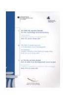 Le rôle des services sociaux dans le cadre d'un développement social durable  - Berlin, octobre 2001 - Version Allemande-Anglaise-Française