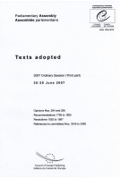 Parliamentary Assembly - Texts adopted - 2007 Ordinary Session (Third part) 25-29 June 2007