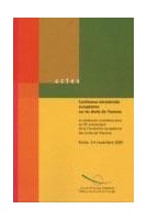 Conférence ministérielle européenne sur les droits de l'homme et cérémonie commémorative du 50è anniversaire de la Convention europénne des Droits de l'Homme - Actes, Rome, novembre 2000