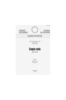 Assemblée parlementaire - Compte rendu des débats - Session de 2000 (Première partie, tome I), Janvier 2000