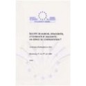 Société de marché, démocratie, citoyenneté et solidarité: un espace de confrontation? Actes, Strasbourg juin 1999