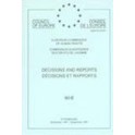 Décisions et rapports 39 - Commission européenne des Droits de l'Homme (décembre 1984)