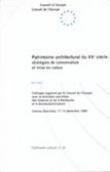 Patrimoine architectural du XXe siècle: stratégies de conservation et mise en valeur (no 29)