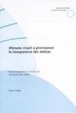 Mesures visant à promouvoir la transparence des médias - Recommandation no R (94) 13 et exposé des motifs