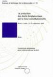 La protection des droits fondamentaux par la cour constitutionnelle - Actes - Brioni, Croatie, 23-25 septembre 1995 (Science et technique de la démocratie n° 15)
