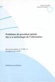 Problèmes de procédure pénale liés à la technologie de l'information (Recommandation no R (95) 13 et exposé des motifs)