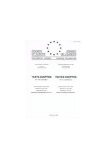 Assemblée Parlementaire - Textes adoptés - Session ordinaire de 1998 (deuxième partie), 20-24 avril 1998