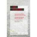 Art et conflit : le processus artistique entre rêve et état de veille - Actes, Paris, mai 1997