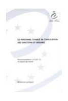 Le personnel chargé de l'application des sanctions et des mesures - Recommandation n° R (97) 12 et exposé des motifs