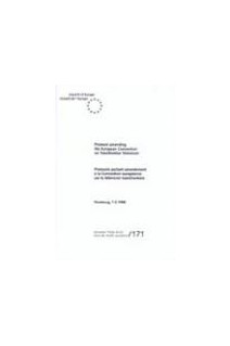 Protocole portant amendement à la Convention européenne sur la télévision transfrontalière, Strasbourg, 1.X.1998 (STE 171)