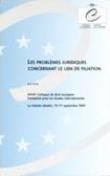 Les problèmes juridiques concernant le lien de filiation - Actes, La Valette, 15-17 septembre 1997