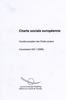 Charte sociale européenne - Comité européen des Droits sociaux - Conclusions XIX-1