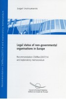 Legal status of non-governmental organisations in Europe - Recommendation Rec(2007)14 and explanatory memorandum