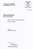 Assemblée Parlementaire - Documents de séance - Session ordinaire de 2008 (troisième partie), 23-27 juin 2008, Volume V