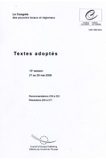 Le Congrés des pouvoirs locaux et régionaux - Textes adoptés - 15e session - 27 au 29 mai 2008