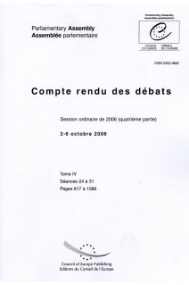 Assemblée parlementaire - Compte rendu des débats - Session ordinaire de 2006 (quatrième partie), 2-6 octobre 2006