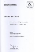 Assemblée parlementaire - Textes adoptés - Session ordinaire de 2008 (quatrième partie) - 29 septembre-3 octobre 2008