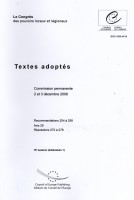 Le Congrès des pouvoirs locaux et régionaux - Textes adoptés - Commission permanente 2 et 3 décembre 2008 - 15e session (Addendum 1)