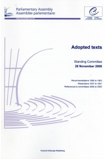 Parliamentary Assembly - Adopted texts - Standing Committee 28 Novembre 2008
