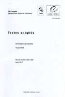Le Congrès des pouvoirs locaux et régionaux - Textes adoptés - Commission permanente, 10 juin 2009 - 16e session (Addendum 1)