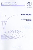 Assemblée parlementaire - Textes adoptés - Commission permanente 29 mai 2009