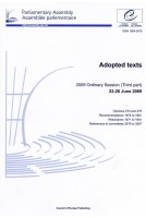 Parliamentary Assembly - Adopted texts - 2009 Ordinary Session (Third part) 22-26 June 2009