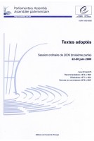 Assemblée parlementaire - Textes adoptés - Session ordinaire de 2009 (troisième partie) 22-26 juin 2009